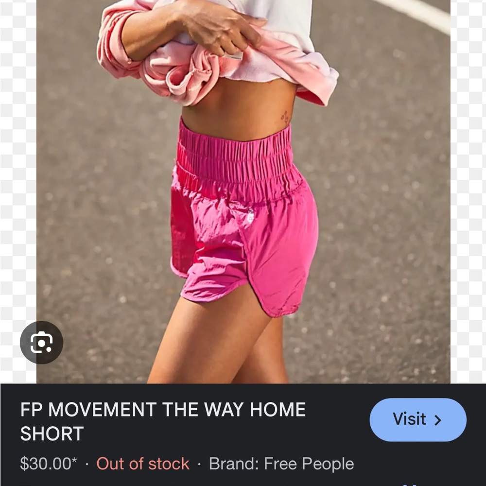 Free People/Free People Movement hot pink athletic shorts high rise